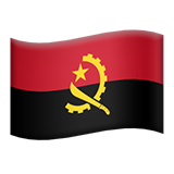 Flag: Angola - Apple