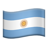 Flag: Argentina - Apple