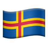 Flag: Åland Islands - Apple