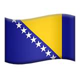 Flag: Bosnia & Herzegovina - Apple