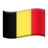 Flag: Belgium - Apple