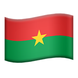 Flag: Burkina Faso - Apple