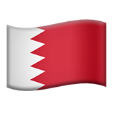 Flag: Bahrain - Apple