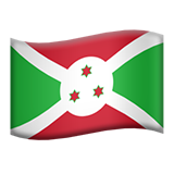 Flag: Burundi - Apple