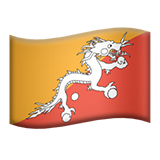 Flag: Bhutan - Apple