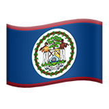 Flag: Belize - Apple