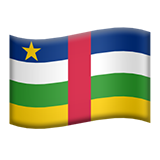 Central African Republic Flag - Apple