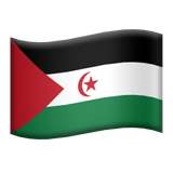 Flag: Western Sahara - Apple