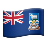 Flag: Falkland Islands - Apple