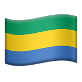 Flag: Gabon - Apple