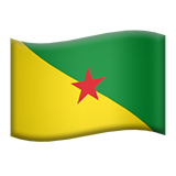 Flag: French Guiana - Apple