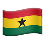 Flag: Ghana - Apple