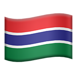 Flag: The Gambia - Apple