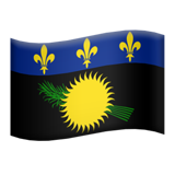 Flag: Guadeloupe - Apple