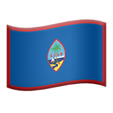Flag: Guam - Apple