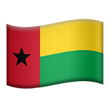 Flag: Guinea-Bissau - Apple
