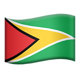 Flag: Guyana - Apple