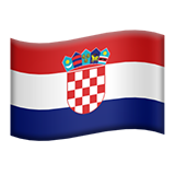 Flag: Croatia - Apple