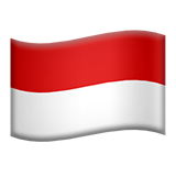Flag: Indonesia - Apple