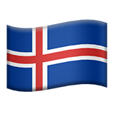 Flag: Iceland - Apple