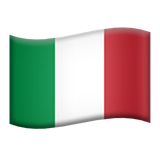 Flag: Italy - Apple