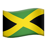 Flag: Jamaica - Apple
