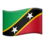 Flag: Saint Kitts & Nevis - Apple