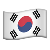 Flag South Korea - Apple