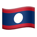Laos Flag - Apple