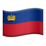 Flag: Liechtenstein - Apple