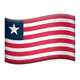 Flag: Liberia - Apple