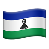 Flag: Lesotho - Apple