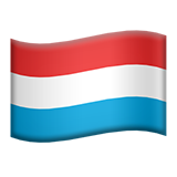 Luxembourg Flag - Apple