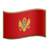 Flag: Montenegro - Apple
