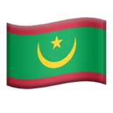 Flag: Mauritania - Apple