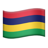 Flag: Mauritius - Apple