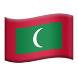 Flag: Maldives - Apple