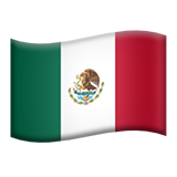 Flag: Mexico - Apple