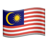Flag: Malaysia - Apple