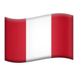 Peru Flag - Apple