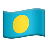 Flag: Palau - Apple