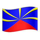 Flag: Réunion - Apple
