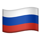 Flag: Russia - Apple