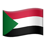 Flag: Sudan - Apple