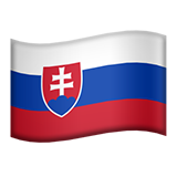 Flag: Slovakia - Apple