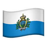 San Marino Flag - Apple