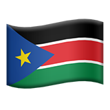Flag: South Sudan - Apple