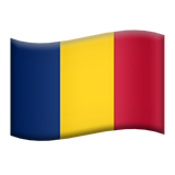 Flag: Chad - Apple