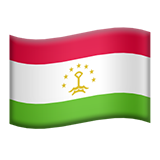 Tajikistan Flag - Apple