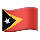 Flag: Timor-Leste (East Timor) - Apple